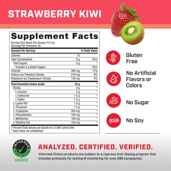 GNC Pro Performance Amino Complete Strawberry Kiwi 16.3 Oz 30 Servings
