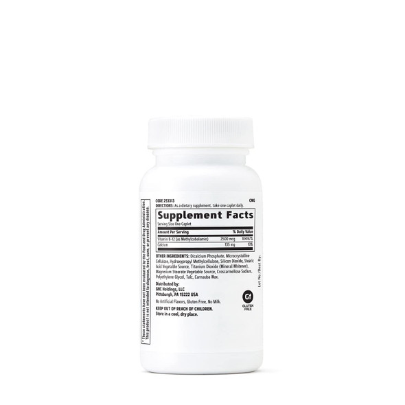 Gnc Methyl B-12 2500 Mcg - 100 Caplets