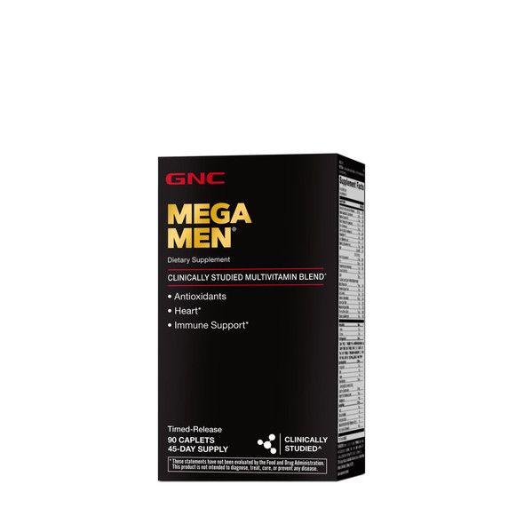 Gnc Mega Men Multivitamin | Antioxidants, Heart Health, And Immune Support | 90 Count