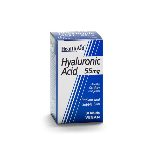 Health Aid Hyaluronic Acid 55Mg <B>New</B> 30 Tablets