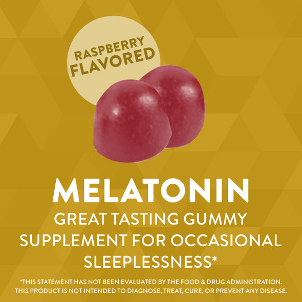 Nature'S Way Melatonin Extra Strength Gummies, Supports Restful Sleep*, Raspberry Flavored, 10 Mg Per Serving, 90 Gummies