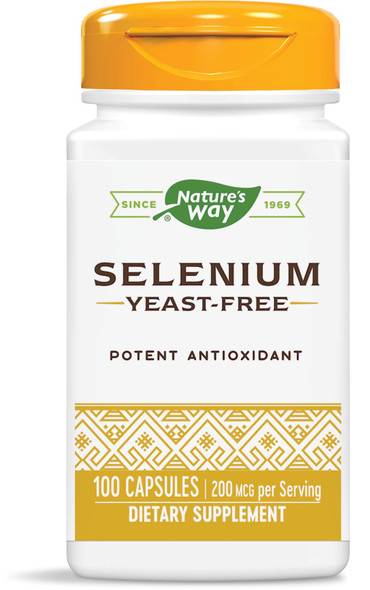 Nature'S Way Selenium 200 Mcg; L-Selenomethionine; 100 Capsules