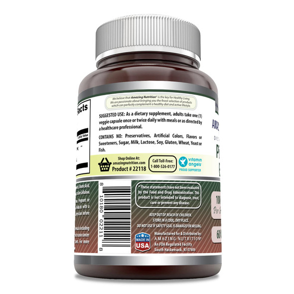 Amazing Formulas Pine Bark Extract 100Mg 60 Veggie Capsules | Non-Gmo | Gluten Free | Made In Usa | Suitable For Vegetarians