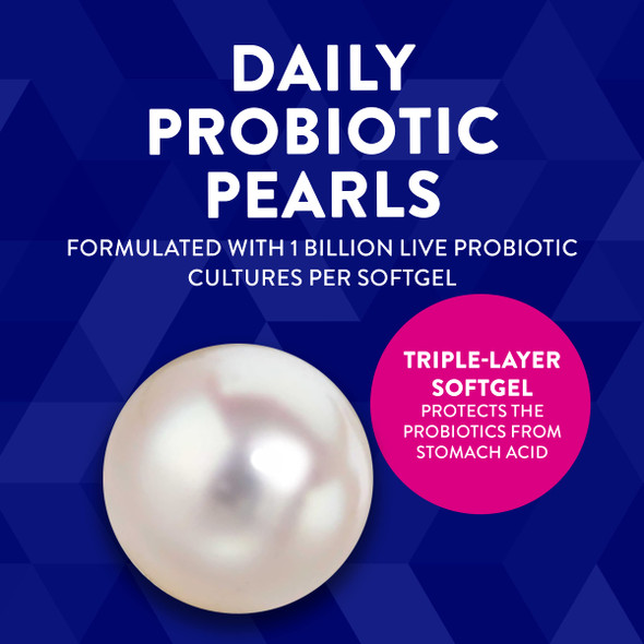 Nature'S Way Probiotic Pearls For Women, Vaginal And Digestive Health Support*, Protects Against Occasional Constipation And Bloating*, 30 Softgels