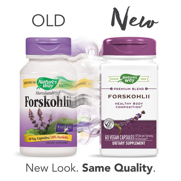Nature'S Way Forskohlii Standardized To Forskolin, Supports Healthy Body Composition*, 60 Vegan Capsules