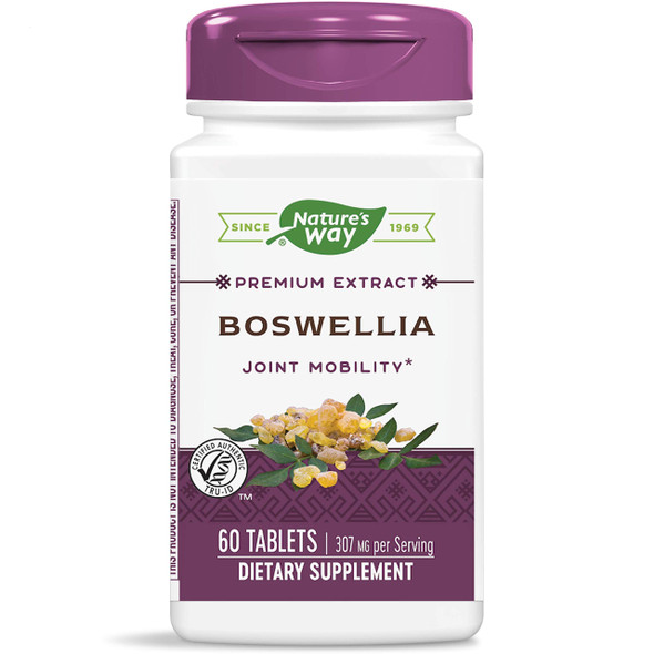 Nature'S Way Premium Extract Boswellia Standardized To 40% Boswellic Acids 307 Mg Of Extract Per Serving 60 Tablets