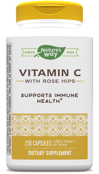 Nature’S Way Vitamin C With Rose Hips Immune Health* 1000 Mg Vitamin C Per Serving 250 Capsules