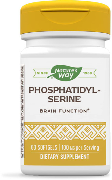 Nature'S Way Phosphatidylserine, Supports Brain Function*, 60 Softgels