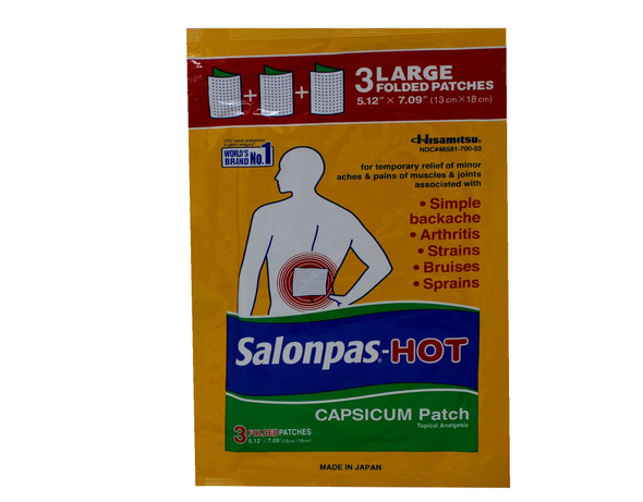 Salonpas-Hot Capsicum Patch 3 Count (Pack Of 3)