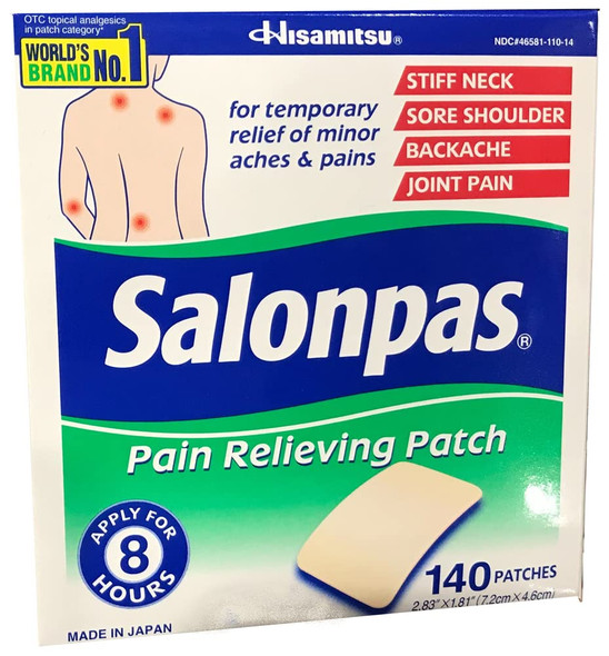 Salonpas Pain Relieving Patch, 140 Patches