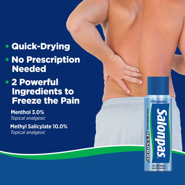 Salonpas Pain Relieving Jet Spray - 4 Oz (Pack Of 3)