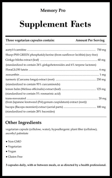 Pure Encapsulations Memory Pro