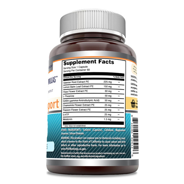 Amazing Formulas Sleep Support Supplement | 60 Capsules | Non-Gmo | Gluten-Free | Made In Usa