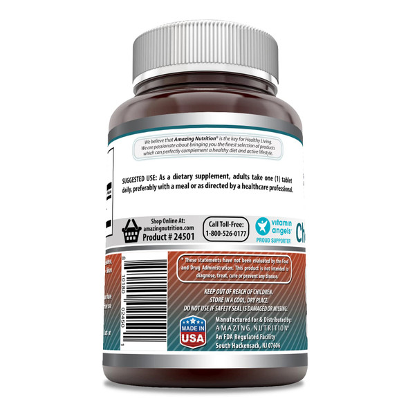 Amazing Formulas Choline Bitartrate - 650 Mg, 180 Tablets (Non-Gmo, Gluten Free) – Supports Nerve & Brain Health - Promotes Cellular Function - Cognitive Support