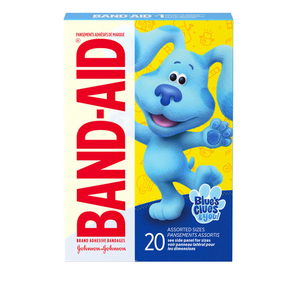 Band-Aid Brand Adhesive Bandages For Kids, Nickelodeon Blue'S Clues & You, 20 Ct