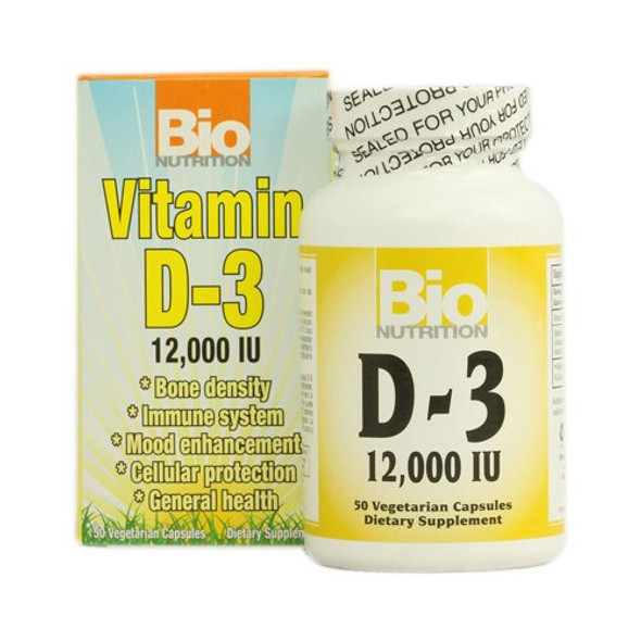 Bio Nutrition Inc, D-3 12,000Iu, 50 Vcap