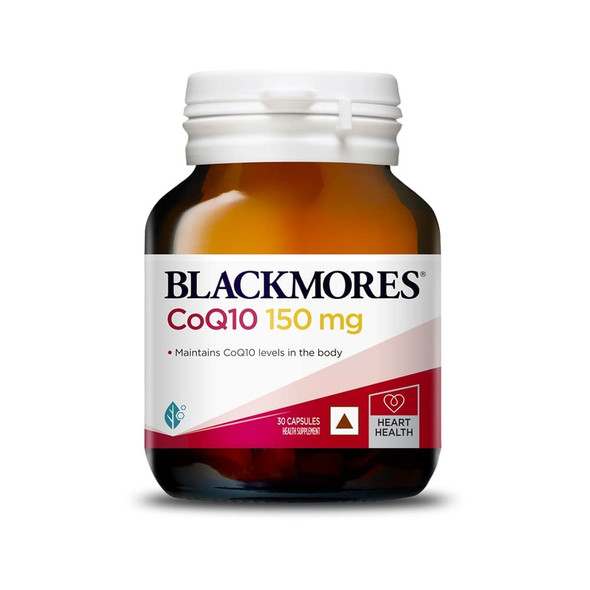 Blackmores Coq10 | Australia'S Most Trusted Vitamin Brand | Boosts Heart Health & Energy | High Absorption | 150Mg, Pack Of 30 Capsules