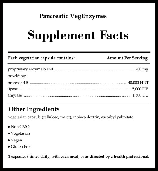 Pure Encapsulations Pancreatic VegEnzymes