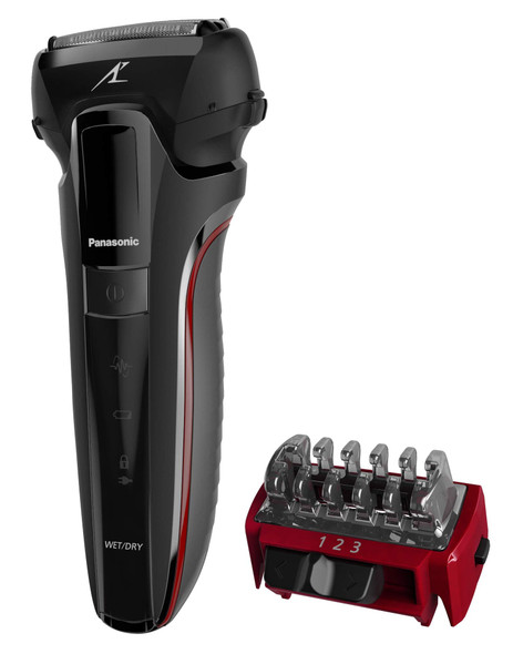 Panasonic ES-LL21 Hybrid Wet and Dry Rechargeable Electric 3-Blade Shaver & Trimmer for Men (UK 2 Pin Plug)