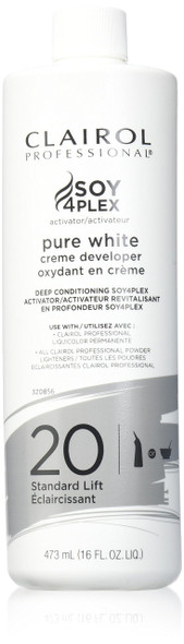 Clairol Pure White 20 Creme Developer Standard Lift 16oz