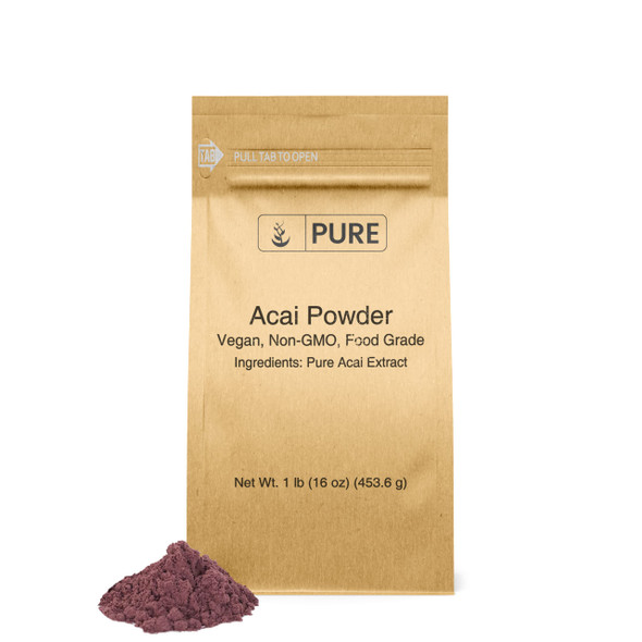 PURE ORIGINAL INGREDIENTS Acai Powder (1 Lb) Superfood, Vegan, Non Gmo