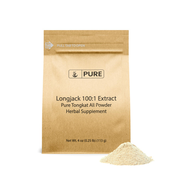 PURE ORIGINAL INGREDIENTS Longjack Extract (4Oz) Tongkat Ali, Vegan And Gluten-Free