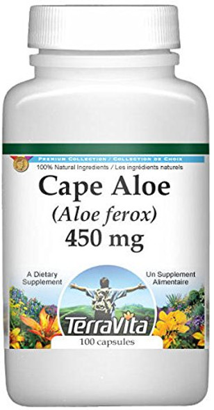 Terravita Cape Aloe (Aloe Ferox) - 450 Mg (100 Capsules, Zin: 514685)