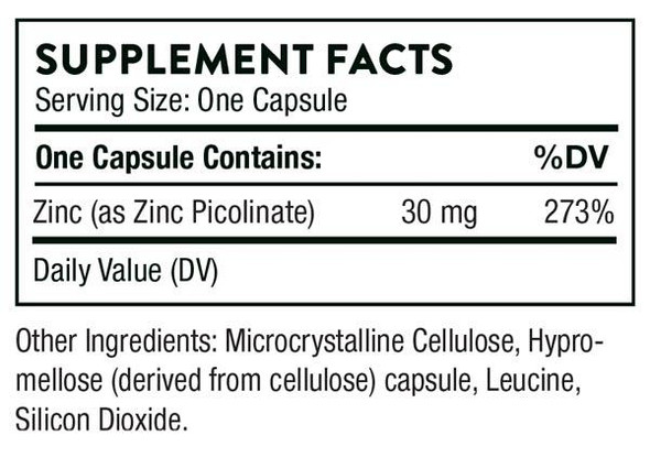 Thorne Research Zinc Picolinate 30mg