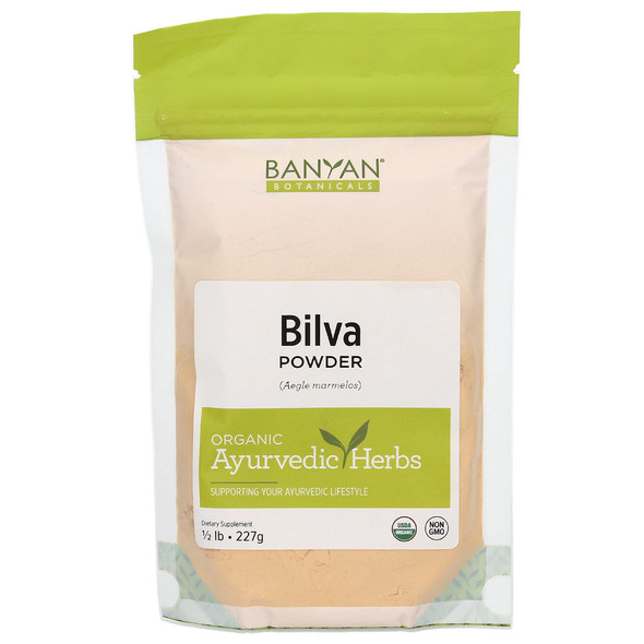 ‎Banyan Botanicals Bilva Powder - Certified Organic, 1/2 Pound - Aegle Marmelos - Supports Proper Function Of The Bowels And Promotes Healthy Stool Formation*