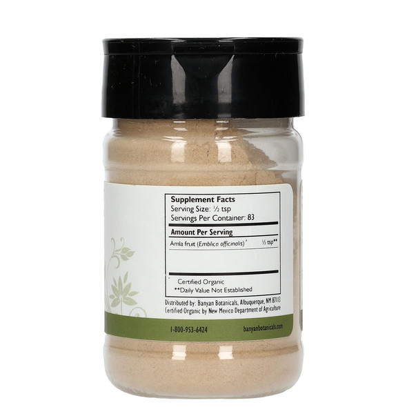 ‎Banyan Botanicals Amalaki Powder – Organic Amla Powder – Nourishing, Gently Cleansing, Supports The Immune System & Promotes Healthy Energy* – Spice Jar – Non Gmo Sustainably Sourced Vegan