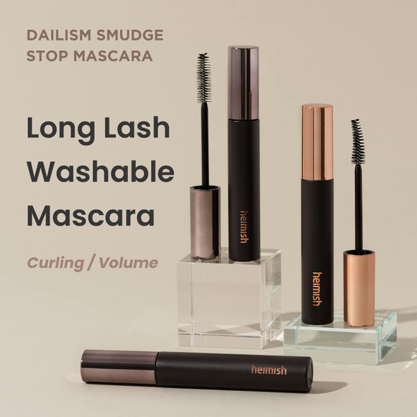 ‎Heimish Dailism Smudge Stop Mascara 0.32 Oz / 9 G | Volume Mascara With No Smudging | Washable Mascara, Eye Makeup, Non-Clumping Curling, Waterproof, Kbeauty