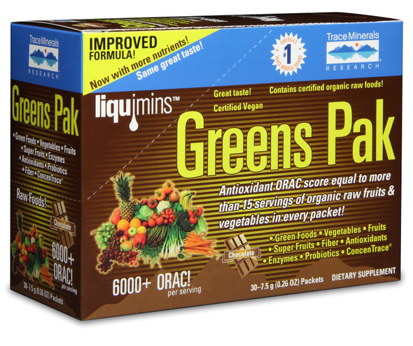 Trace Minerals Research Greens Pak Chocolate