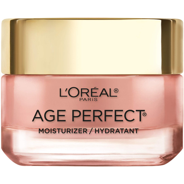 Face Moisturizer by LOreal Paris Skin Care I Age Perfect Rosy Tone Moisturizer for Face for Visibly Younger Looking Skin I Anti-Aging Day Cream I 1.7 oz. - Packaging May Vary