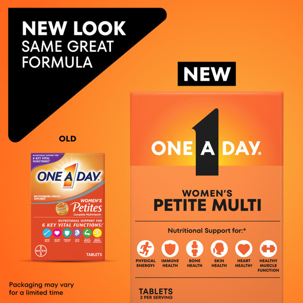 One A Day Women s Petites Multivitamin Supplement 160 count