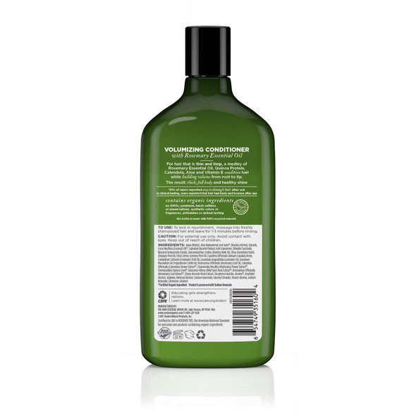 ‎Avalon Organics Conditioner, Volumizing Rosemary, 11 Oz