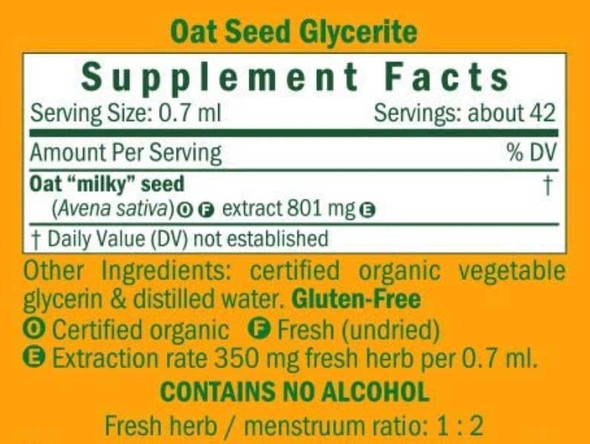 Herb Pharm Oat Seed Alcohol-Free