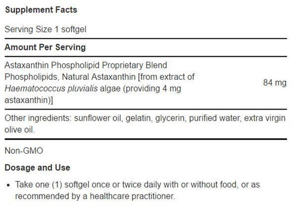 Life Extension Astaxanthin with Phospholipids