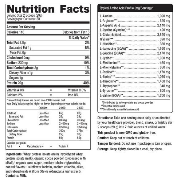 Metagenics Perfect Protein (Whey)