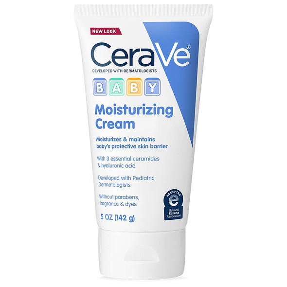 Cerave Baby Cream | Gentle Moisturizing Cream With Ceramides | Fragrance Paraben Dye & Phthalates Free | Rich & Non-Greasy Feel | Gentle Baby Skin Care | 5 Ounce