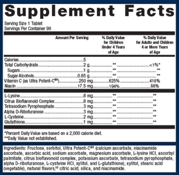 Metagenics Ultra Potent-C Chewable