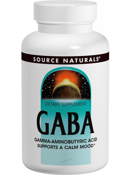 Source Naturals, GABA, 750mg, 180 tabs