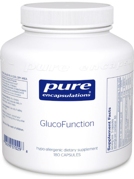 Pure Encapsulations, Glucofunction, 180 Vcaps