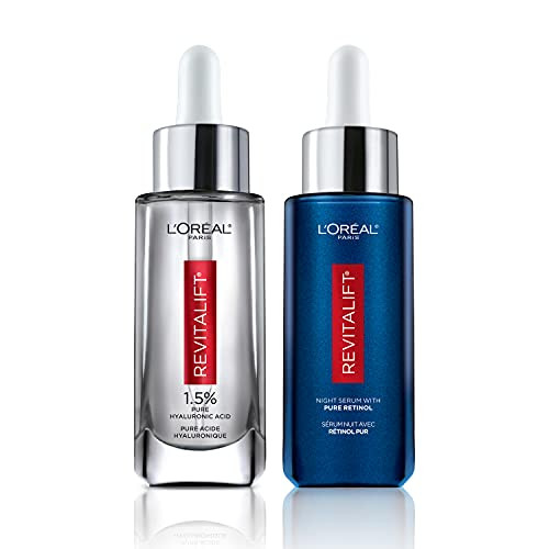 L'Oreal Paris Revitalift 1.5% Pure Hyaluronic Acid Face Serum + 0.3% Pure Retinol Night Serum 1 Kit