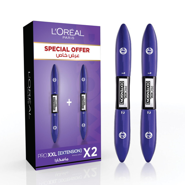 L'Oreal Paris 2X Pro Xxl Extension Mascaras For Extended Lashes