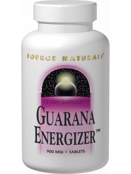 Source Naturals, Guarana Energizer, 900mg, 100 ct