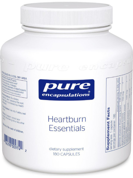 Pure Encapsulations, Heartburn Essentials, 180 Caps
