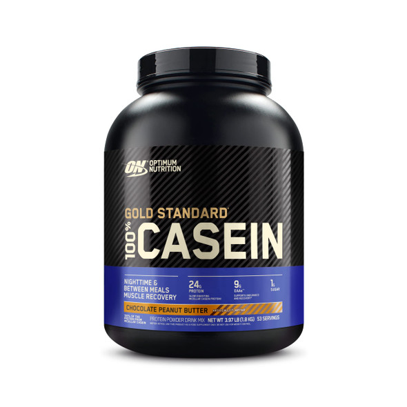 Optimum Nutrition Casein Powder Chocolate Peanut Butter 4 Pound