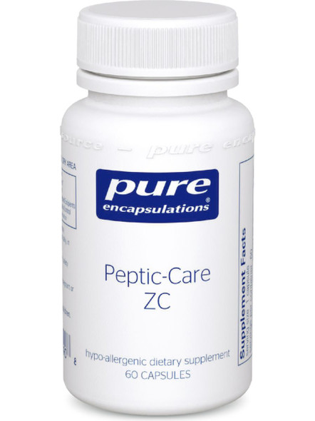 Pure Encapsulations, Peptic Care ZC, 60 vcaps