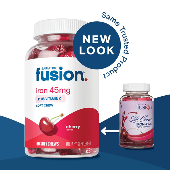 Bariatric Fusion Cherry Iron Soft Chew With Vitamin C 60 Soft Chews