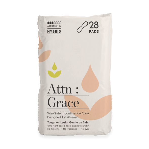 Attn Grace Light Hybrid Pads For Bladder Leaks And Period Flow Attn Grace Light Hybrid Pads For Bladder Leaks And Period Flow